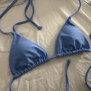 Garage Blue Bikini Top